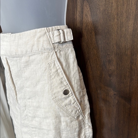 Athleta Voyager 100% Linen Pants high waist Size 10 - Picture 4 of 13